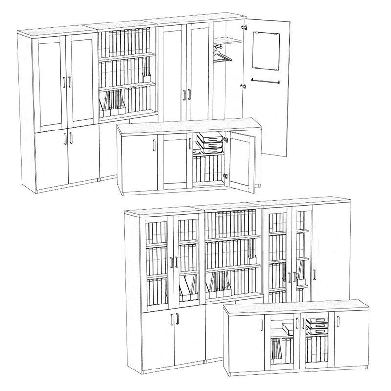 【3D素材】役員用家具セット