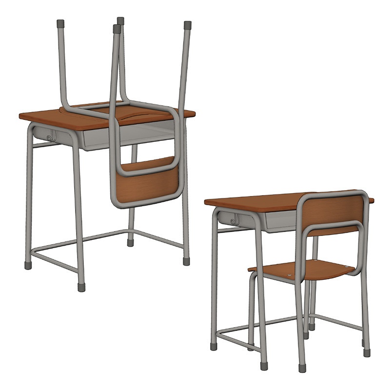 【3D素材】学校机 5号