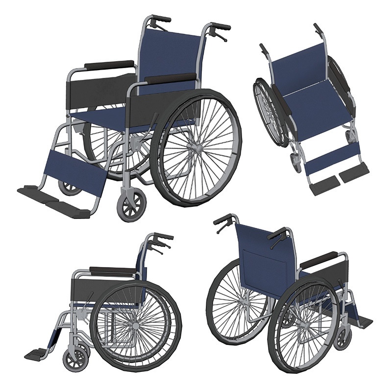 【3D素材】自走式車椅子