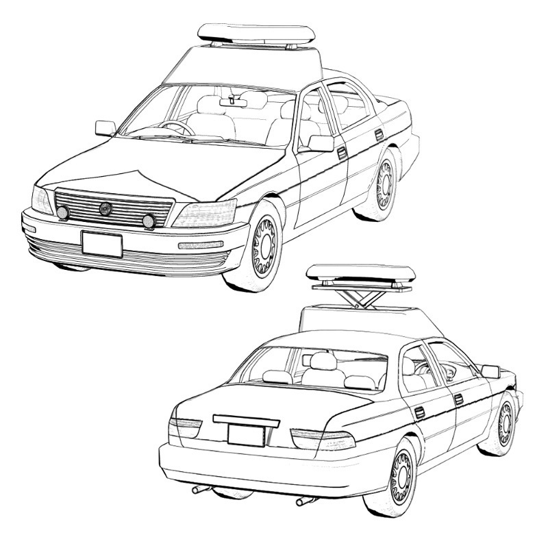 【3D素材】パトロールカー