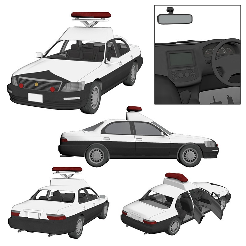 【3D素材】パトロールカー