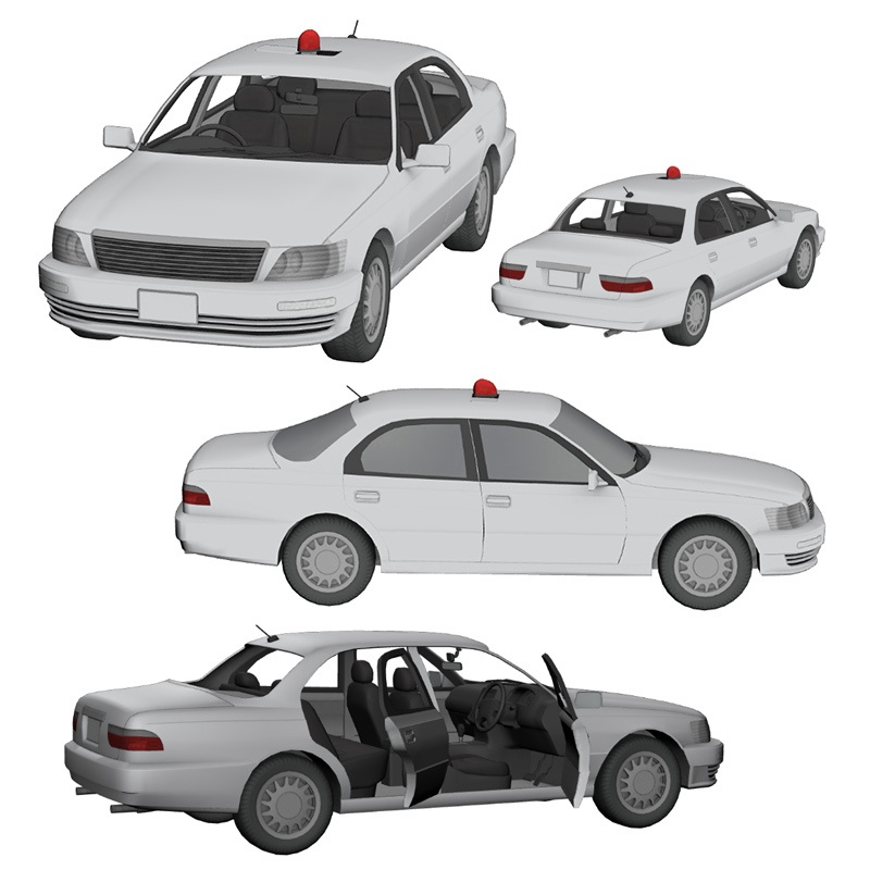 【3D素材】覆面パトカー