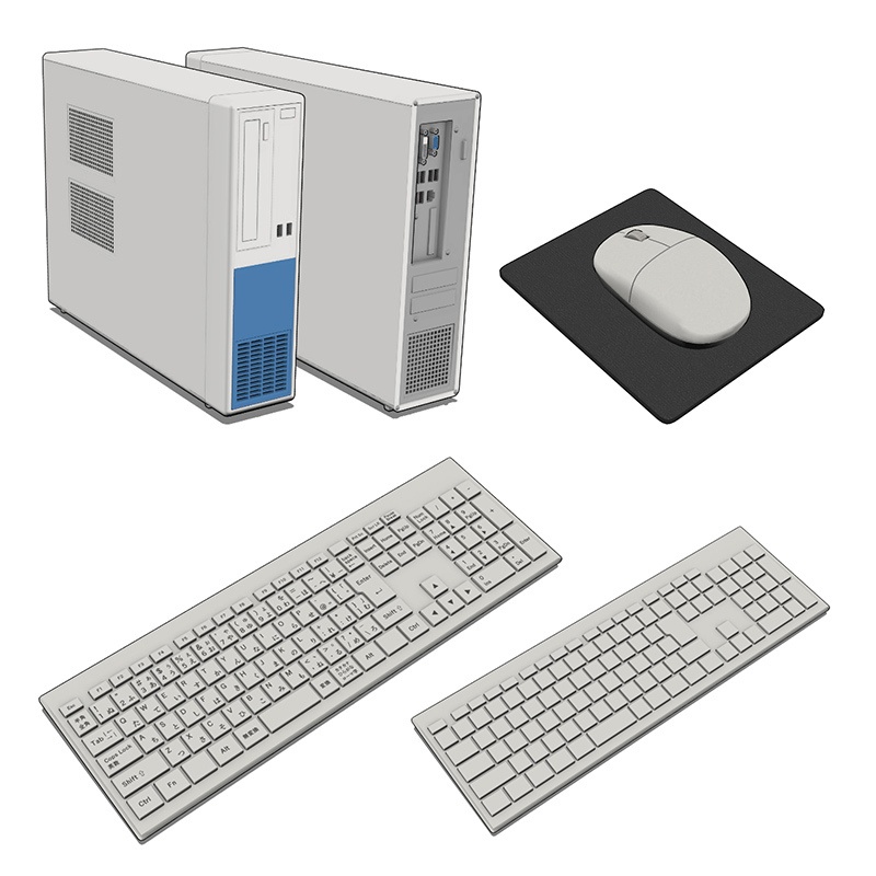 【3D素材】デスクトップPC