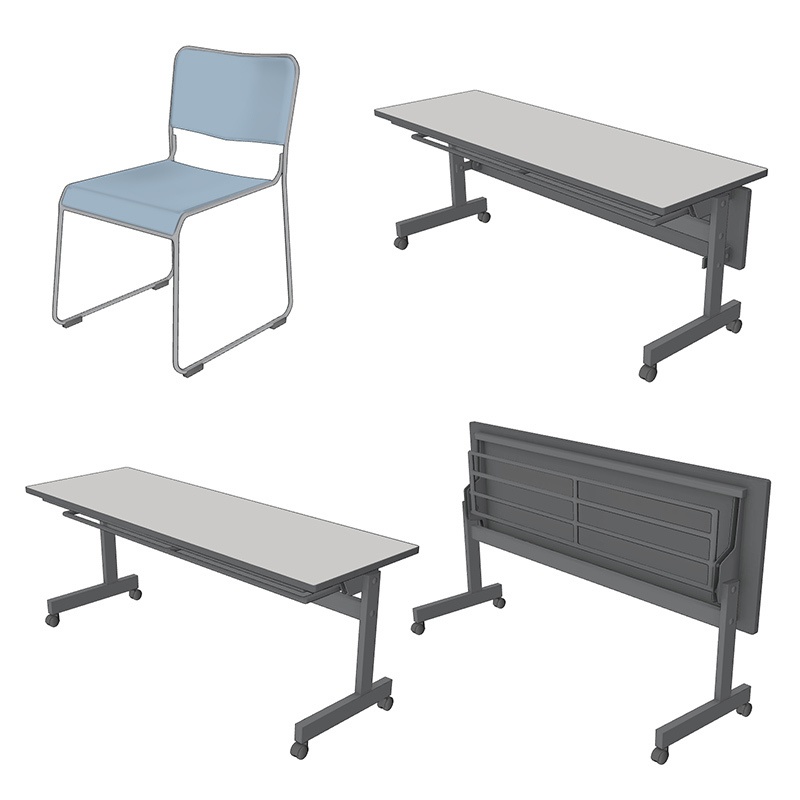 【3D素材】会議テーブルセット