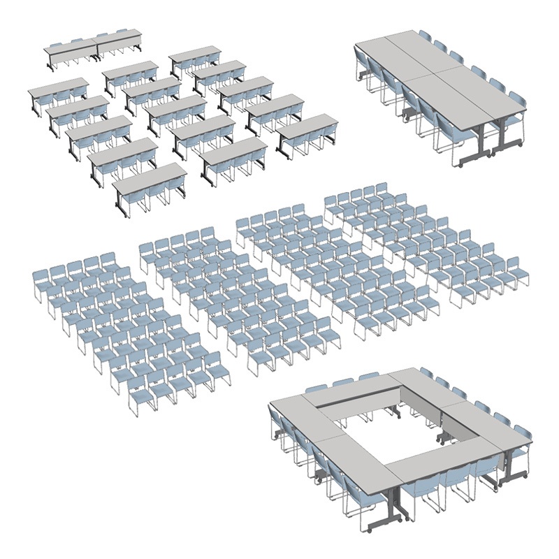 【3D素材】会議テーブルセット