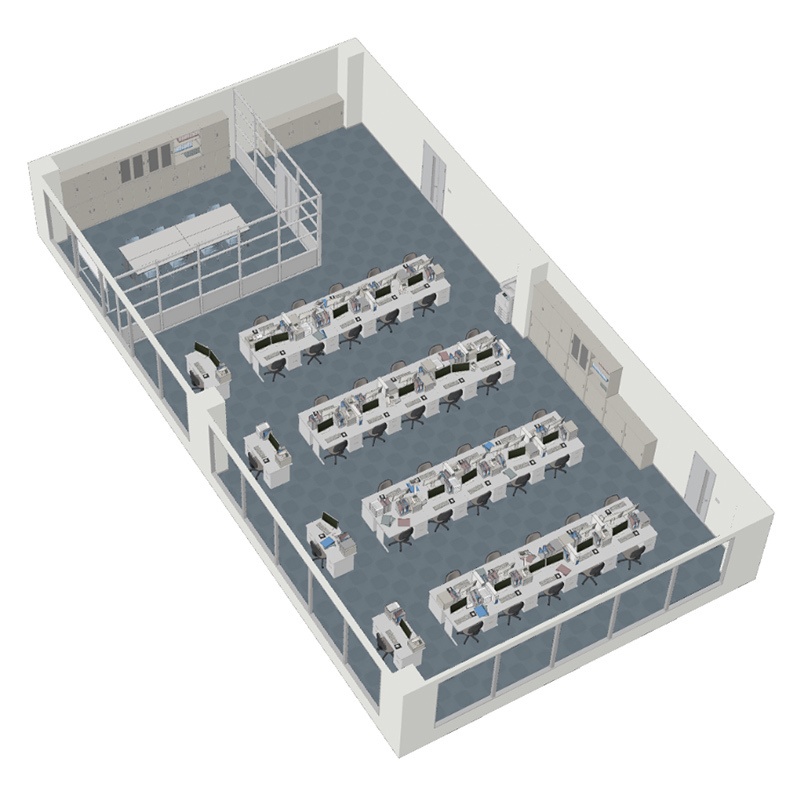 【3D背景】オフィスフロア