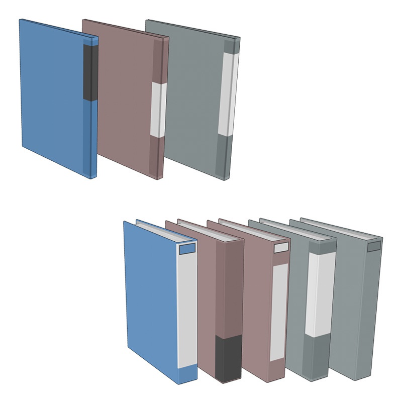 【3D素材】A4ファイルセット