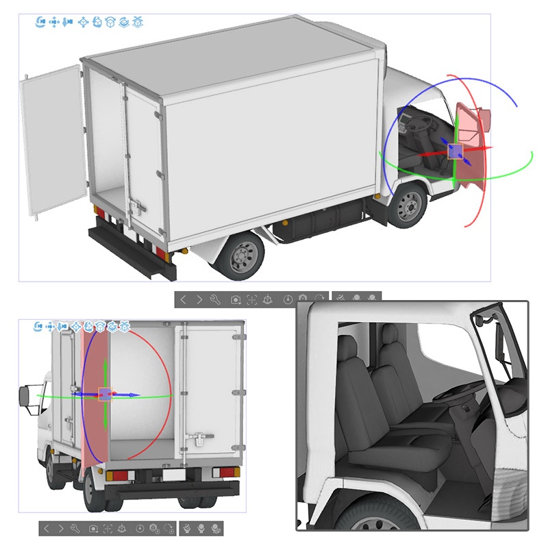 【3D素材】冷凍冷蔵車