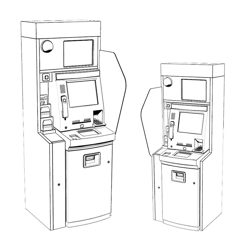 【3D素材】省スペースATM