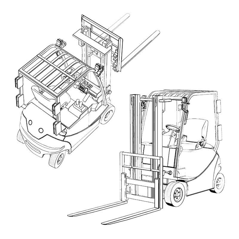【3D素材】フォークリフト