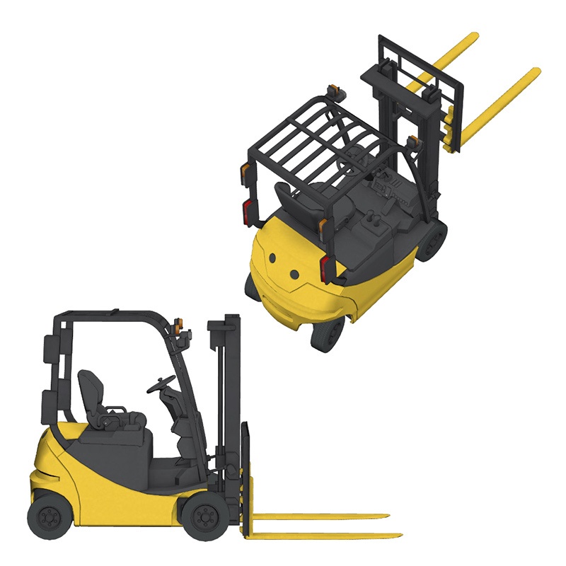 【3D素材】フォークリフト