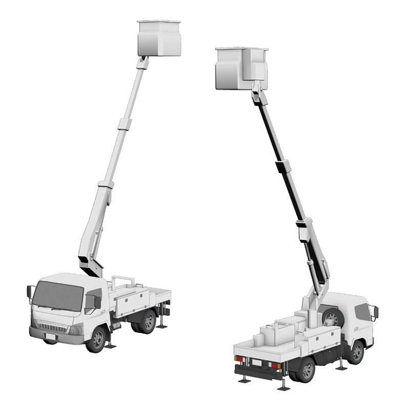 【3D素材】高所作業車