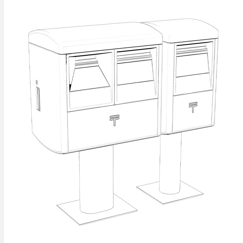 【3D素材】郵便ポスト