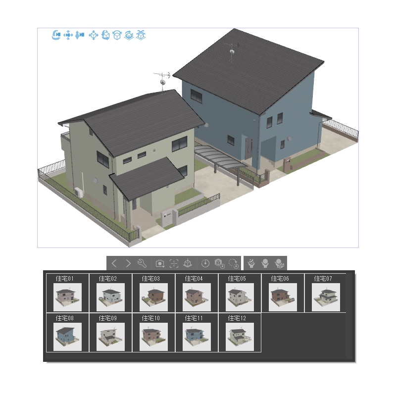 【3D背景】住宅街
