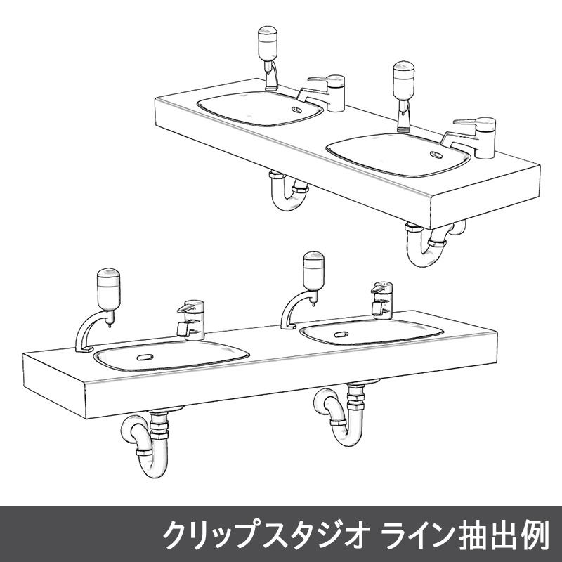 【3D素材】洗面台