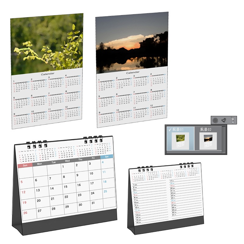 【3D素材】カレンダー