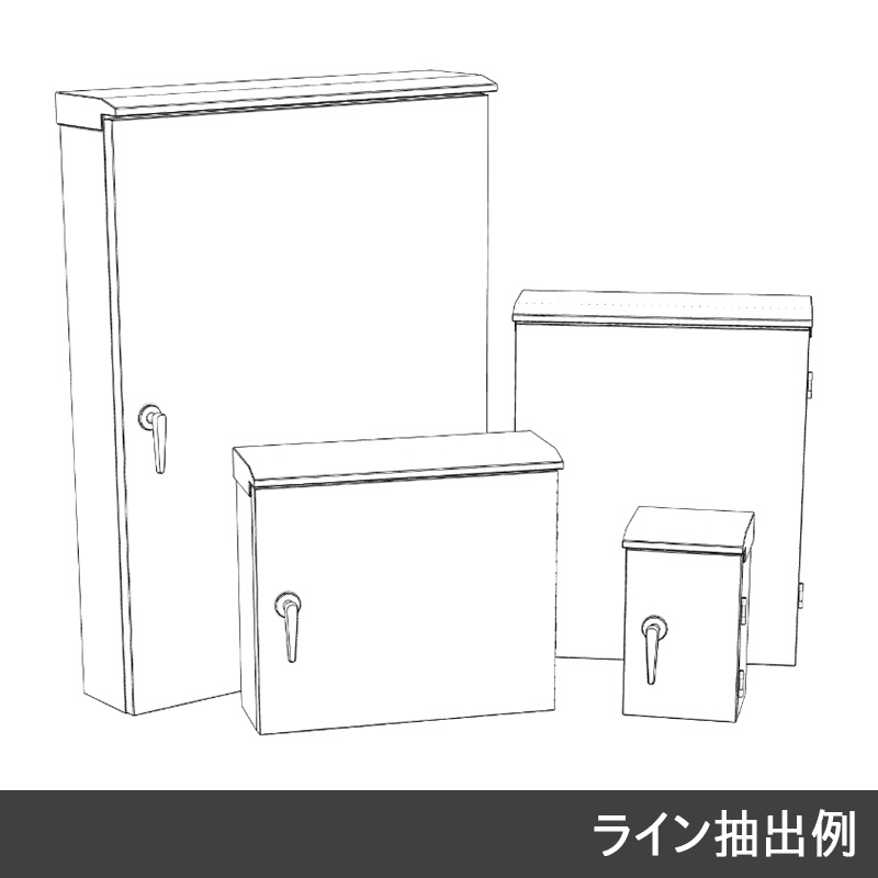 【3D素材】配電盤キャビネット