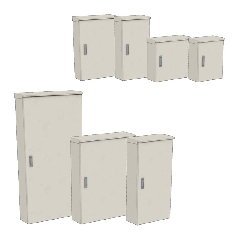 【3D素材】配電盤キャビネット