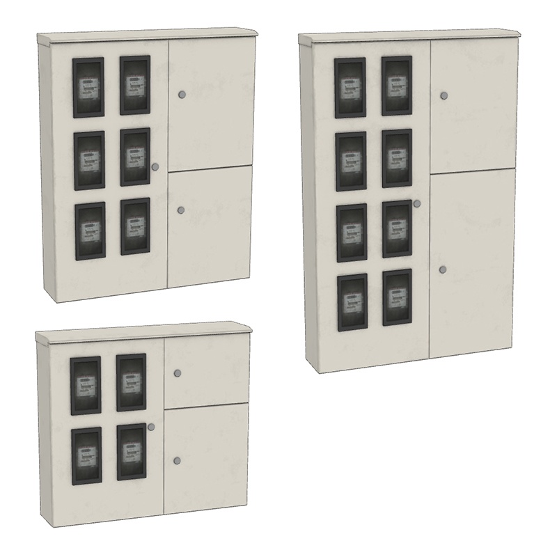 【3D素材】配電盤キャビネット