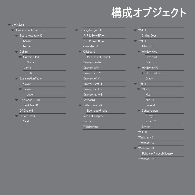 【3D背景】病院 診察室
