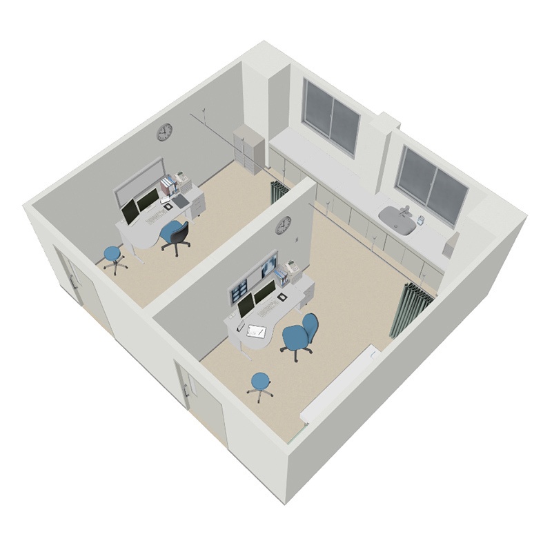 【3D背景】病院 診察室
