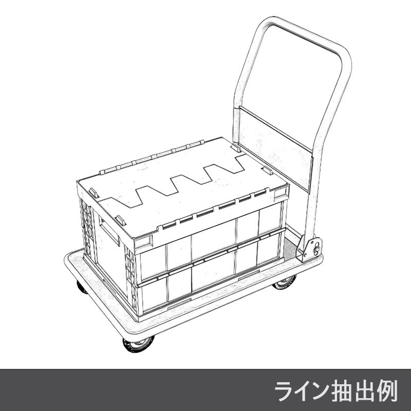 【3D素材】台車セット