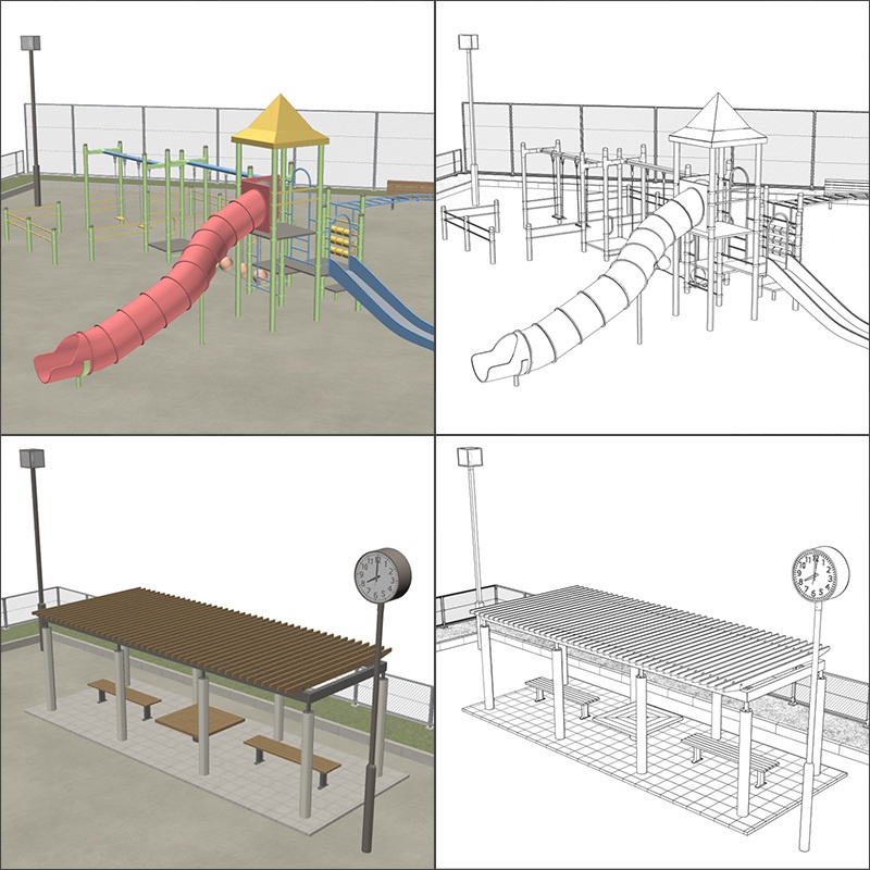 【3D背景】公園
