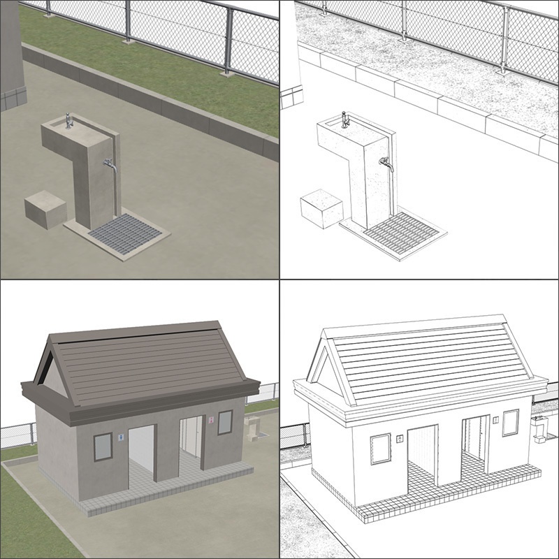 【3D背景】公園