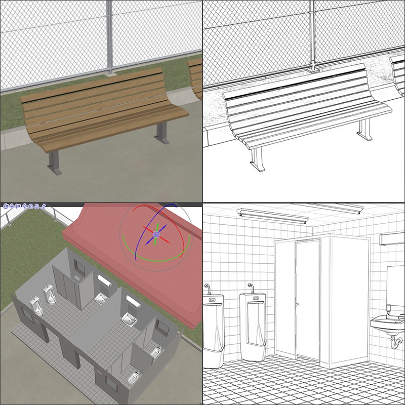 【3D背景】公園