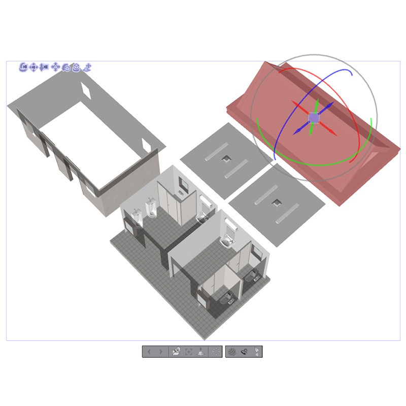 【3D素材】公衆トイレ