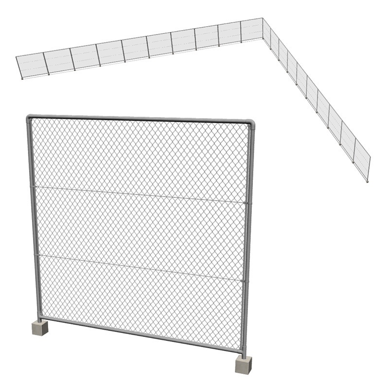 【3D素材】金網フェンス セット