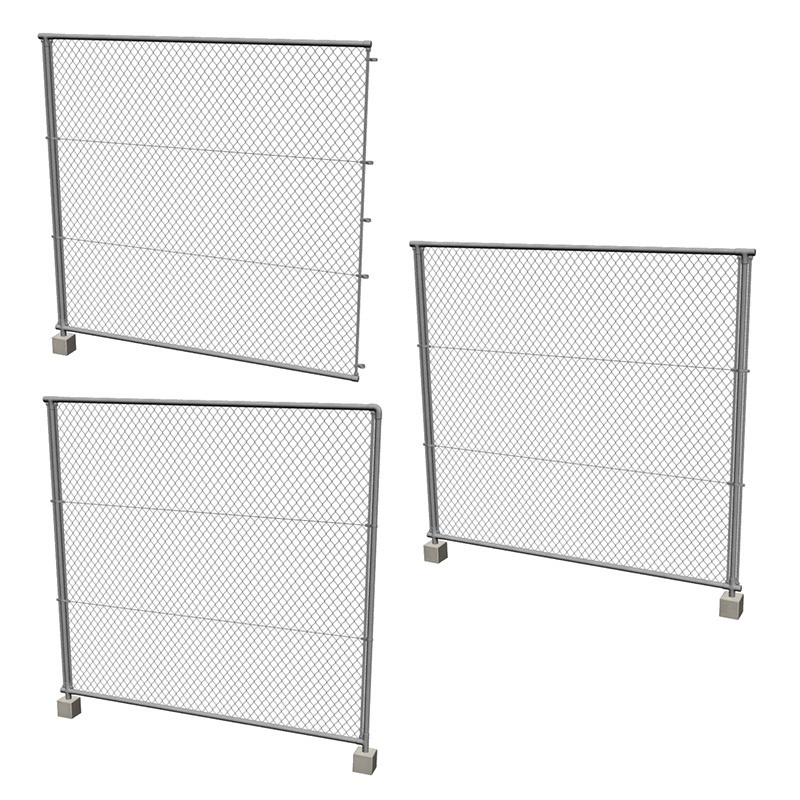 【3D素材】金網フェンス セット