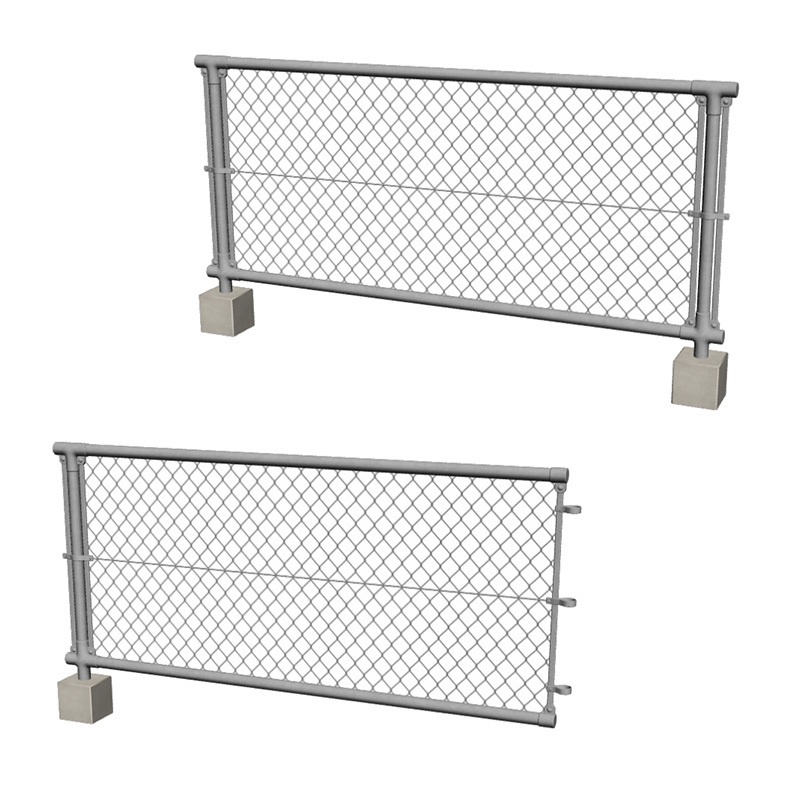 【3D素材】金網フェンス セット