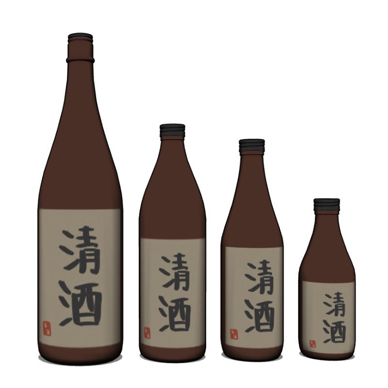 【3D素材】日本酒セット