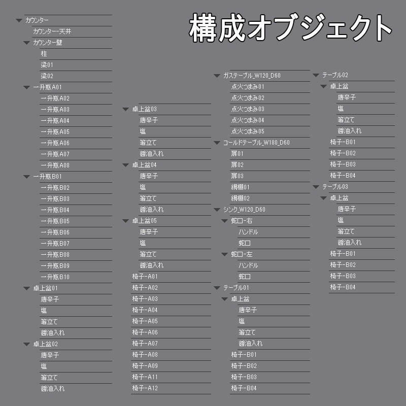 【3D背景】居酒屋 店内