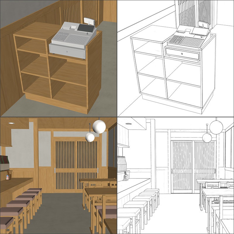 【3D背景】居酒屋 店内