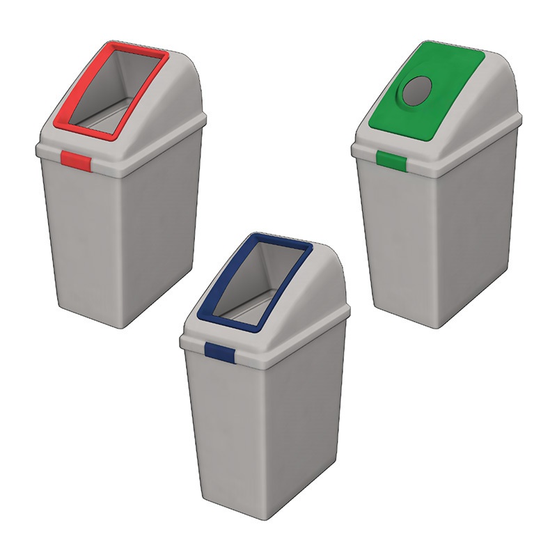 【3D素材】ごみ箱セット