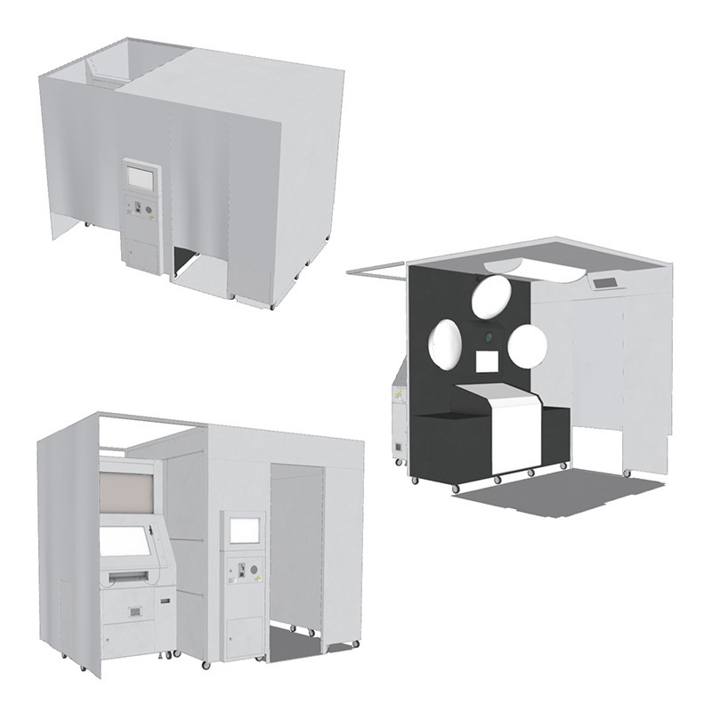 【3D素材】プリントシール機