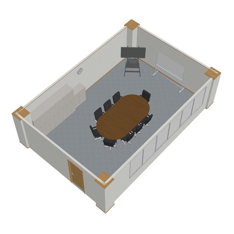 【3D背景】裁判所 評議室