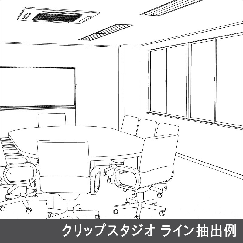 【3D背景】裁判所 評議室
