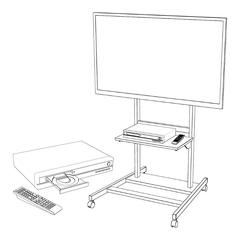 【3D素材】大型TVスタンド セット