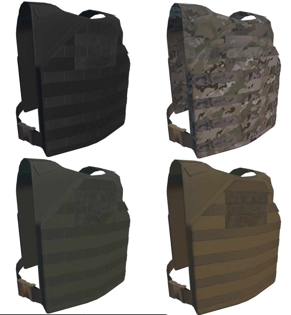 【VRChat想定】Tactical Soft Armar B-4