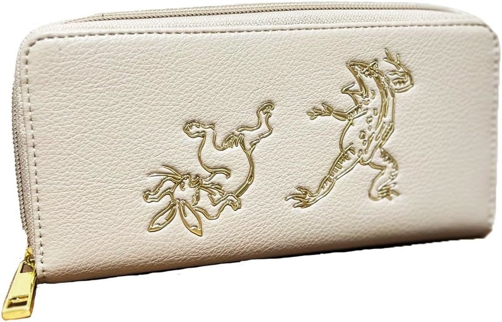 鳥獣戯画 オリジナル 長財布 3D 造形 ベージュ 高山寺 和柄 日本土産 ライトベージュ