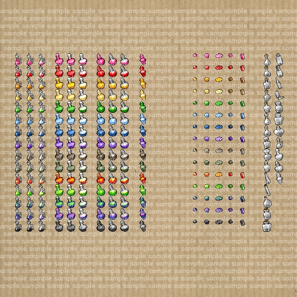 アイコンセット 06 ~魔法薬~【24*24px】