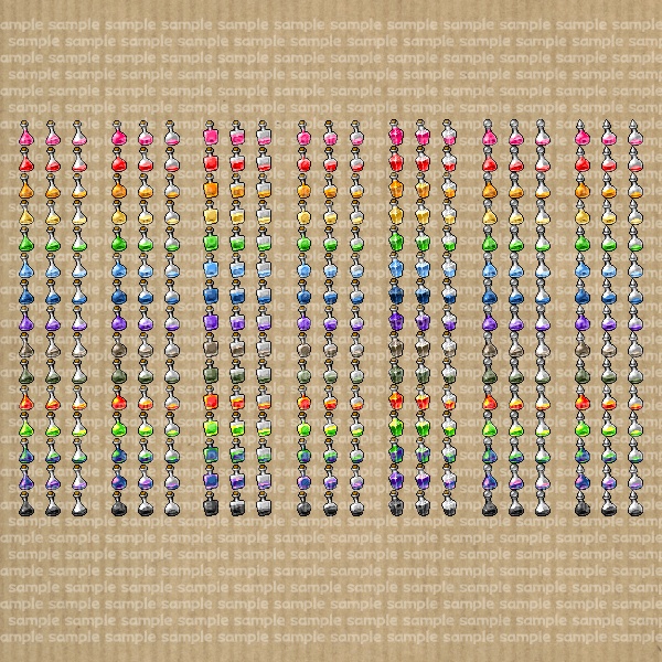 アイコンセット 06 ~魔法薬~【24*24px】