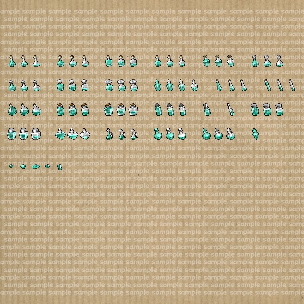 アイコンセット 06 ~魔法薬~【24*24px】