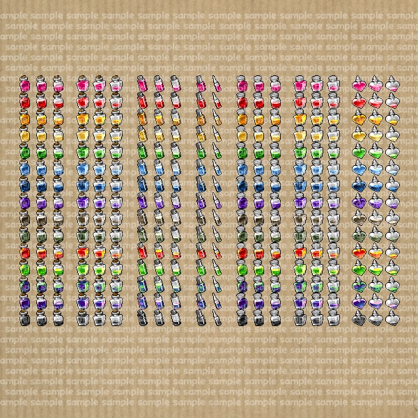 アイコンセット 06 ~魔法薬~【24*24px】