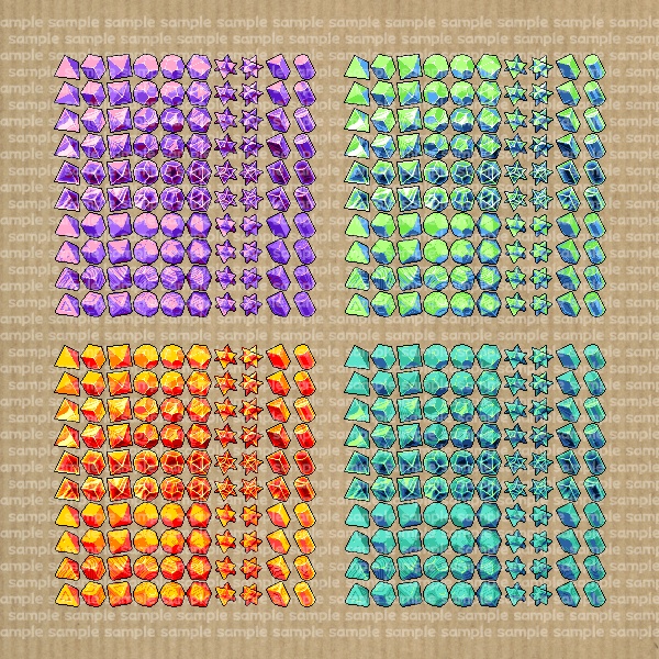 アイコンセット 15 ~立体・多面体~【24*24px】