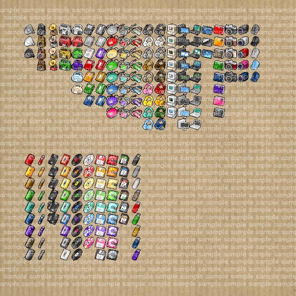 アイコンセット 18 ~生活家電~【24*24px】