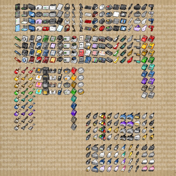 アイコンセット 19 ~電子機器~【24*24px】